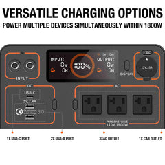 Jackery Solar Generator 1500 W/ Solar Panels